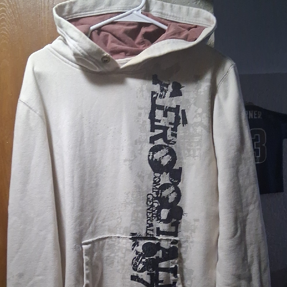 Aeropostale Black and White Hoodie Casual Sweatshirt